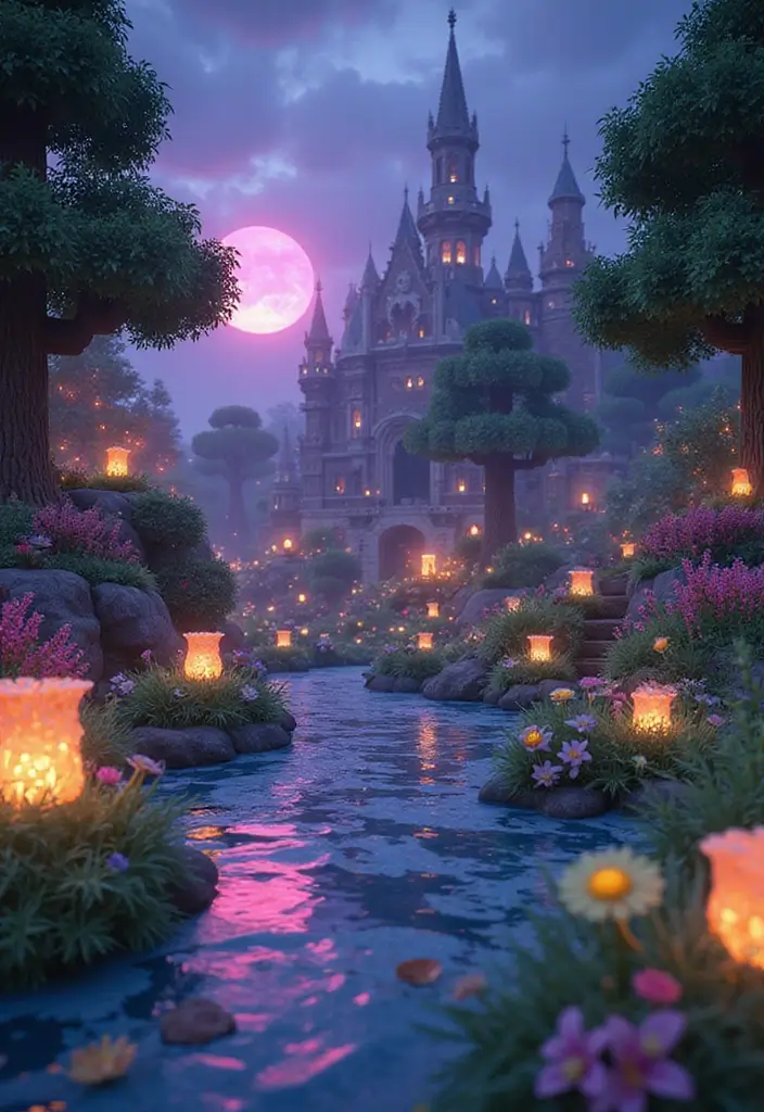 30 Minecraft Garden Ideas That Gamers Will Love to Build 6 30 Minecraft Garden Ideas That Gamers Will Love to Build - 6. Fantasy Garden