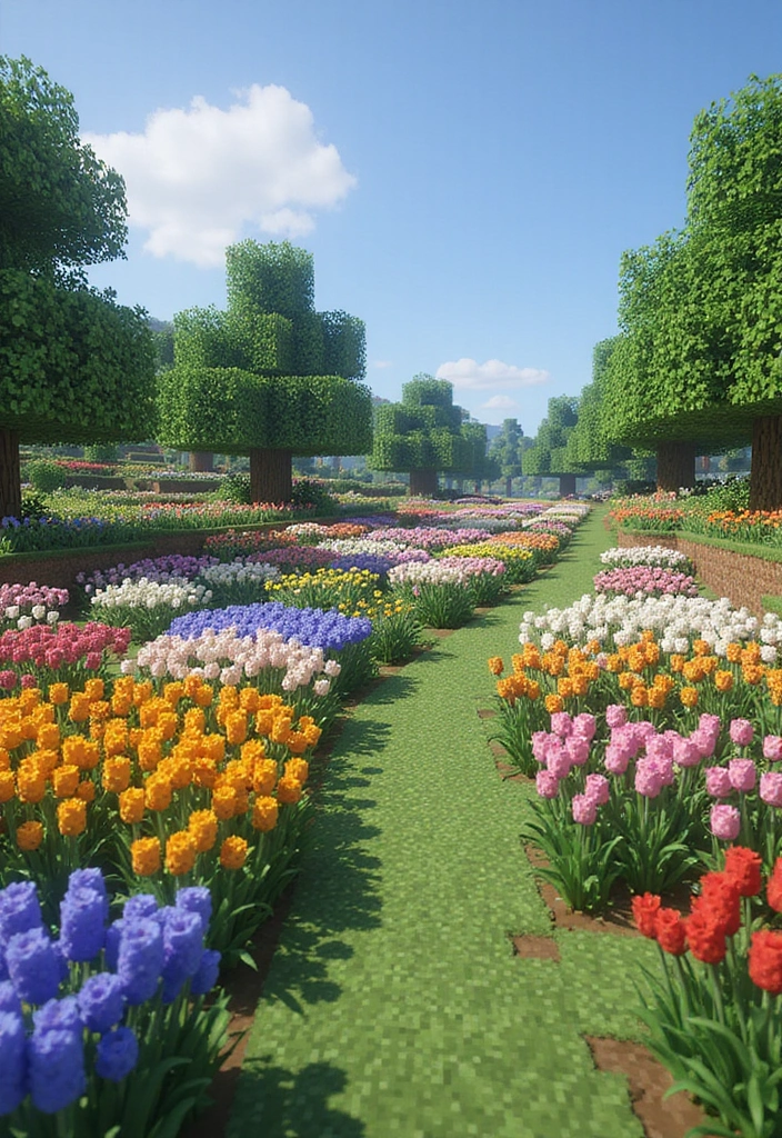30 Minecraft Garden Ideas That Gamers Will Love to Build 8 30 Minecraft Garden Ideas That Gamers Will Love to Build - 8. Flower Fields