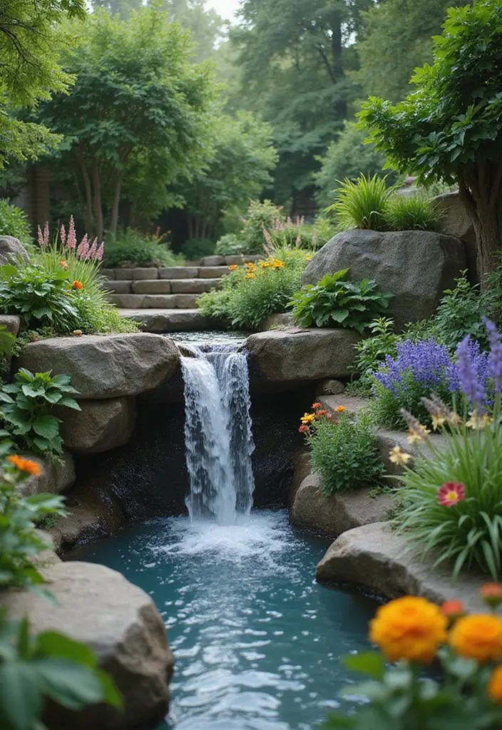 30 Minecraft Japanese Garden Ideas You’ll Love to Recreate 12 30 Minecraft Japanese Garden Ideas You’ll Love to Recreate - 12. Mini Zen Waterfalls
