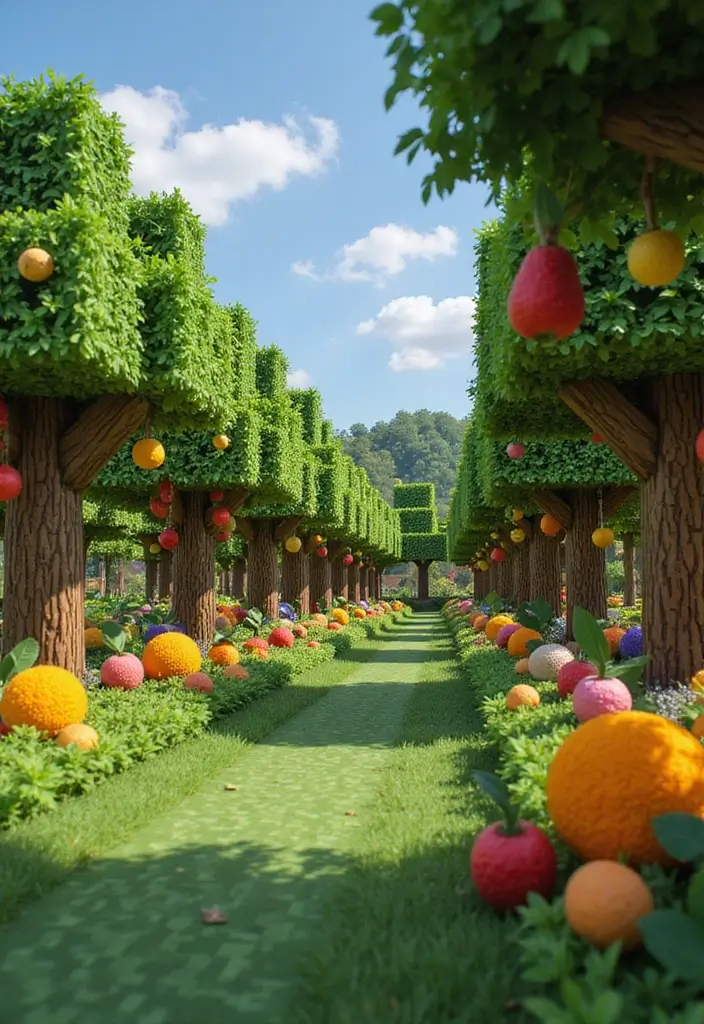 30 Minecraft Japanese Garden Ideas You’ll Love to Recreate 18 30 Minecraft Japanese Garden Ideas You’ll Love to Recreate - 18. Fruit Trees