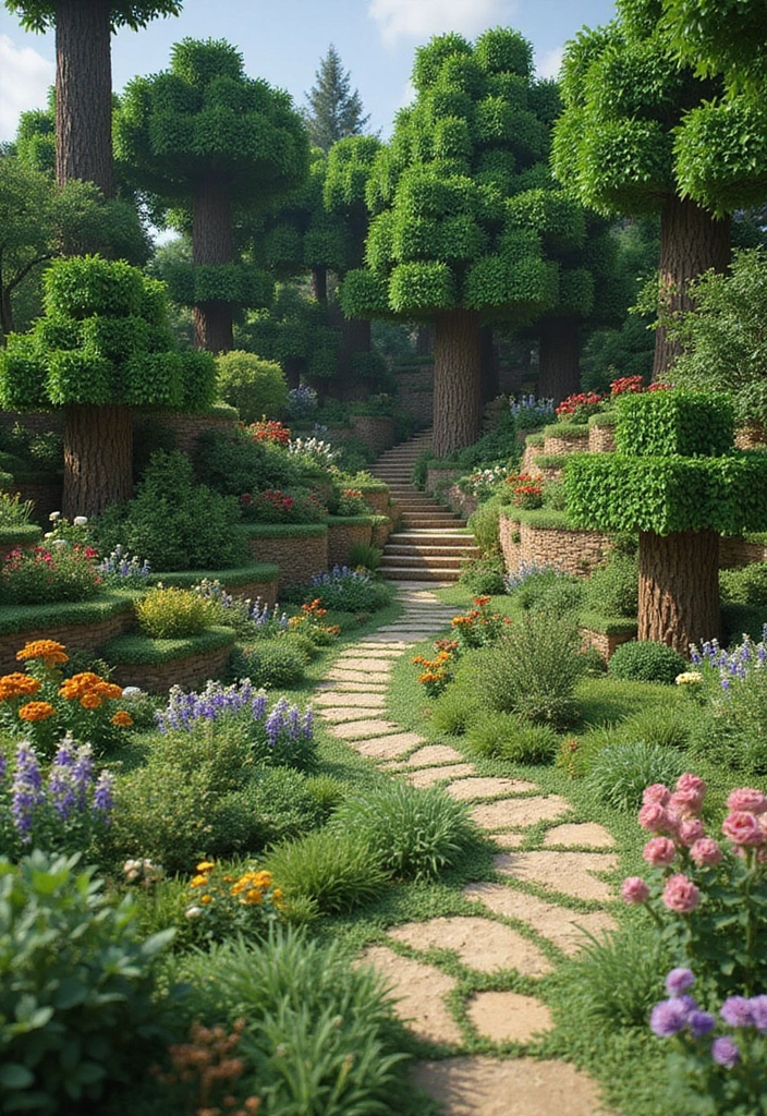 30 Minecraft Japanese Garden Ideas You’ll Love to Recreate 29 30 Minecraft Japanese Garden Ideas You’ll Love to Recreate - 29. Themed Sections