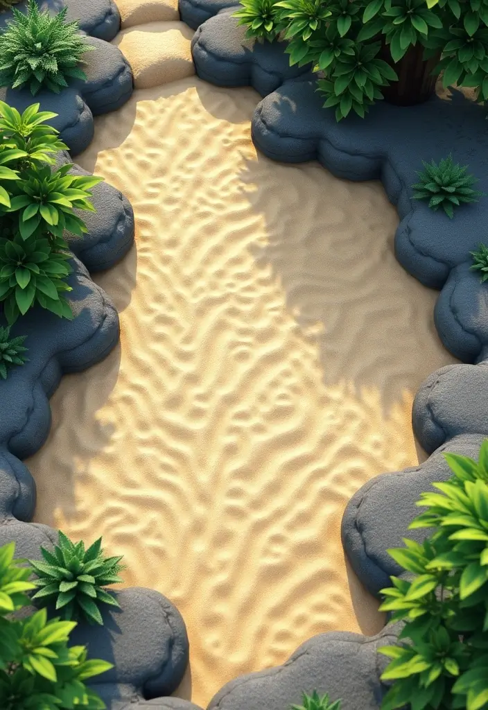 30 Minecraft Japanese Garden Ideas You’ll Love to Recreate 4 30 Minecraft Japanese Garden Ideas You’ll Love to Recreate - 4. Zen Sand Gardens