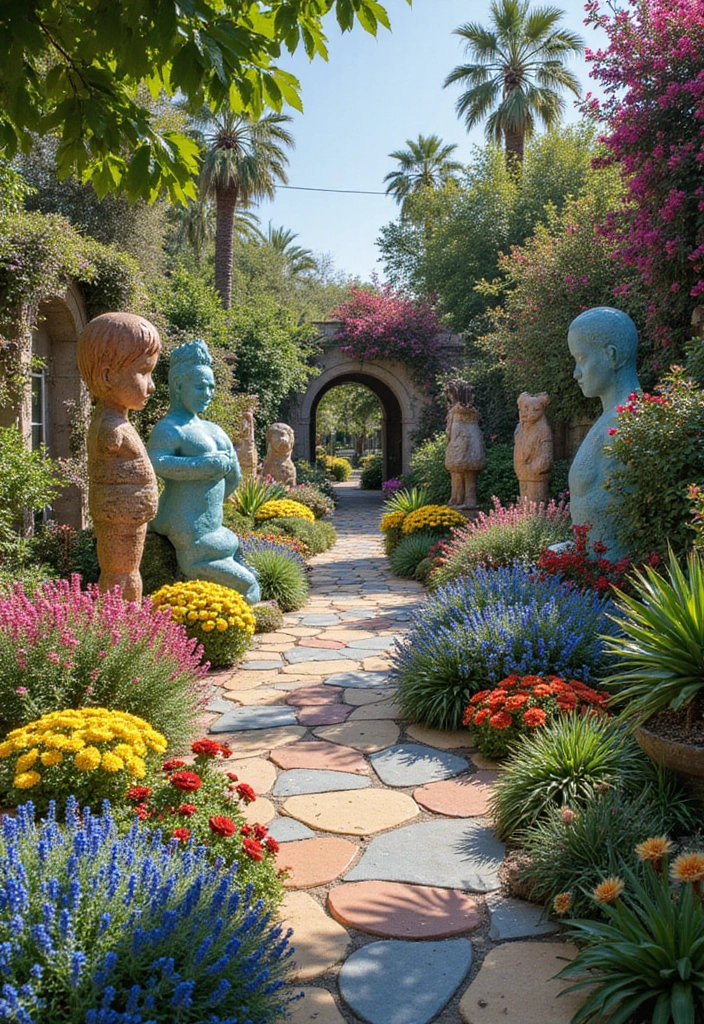 30 Modern Garden Designs That Feel Straight Out of a Magazine 14 30 Modern Garden Designs That Feel Straight Out of a Magazine - 14. Artistic Gardens