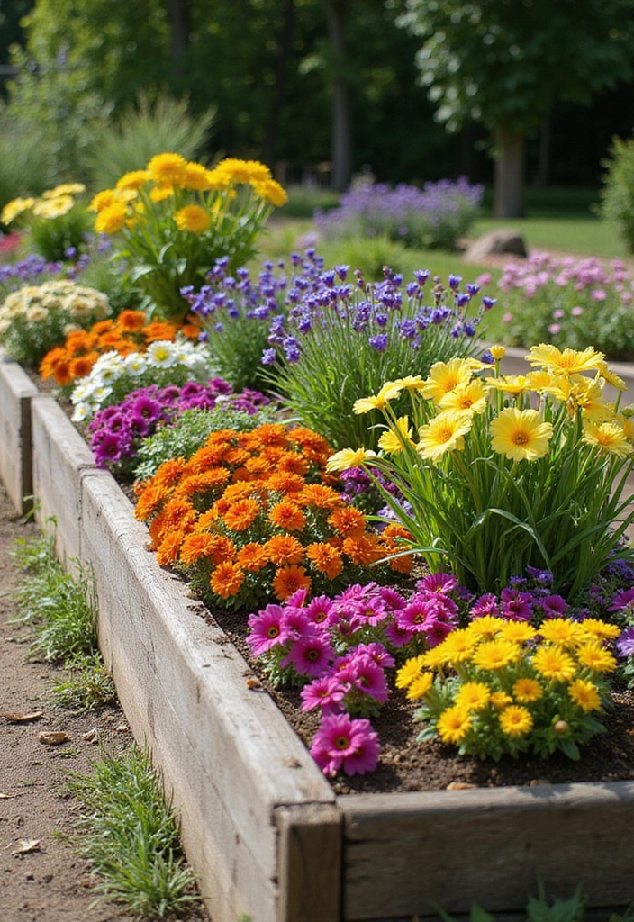 30 Raised Bed Garden Designs That Maximize Space and Style 19 30 Raised Bed Garden Designs That Maximize Space and Style - 19. Edible Flower Gardens