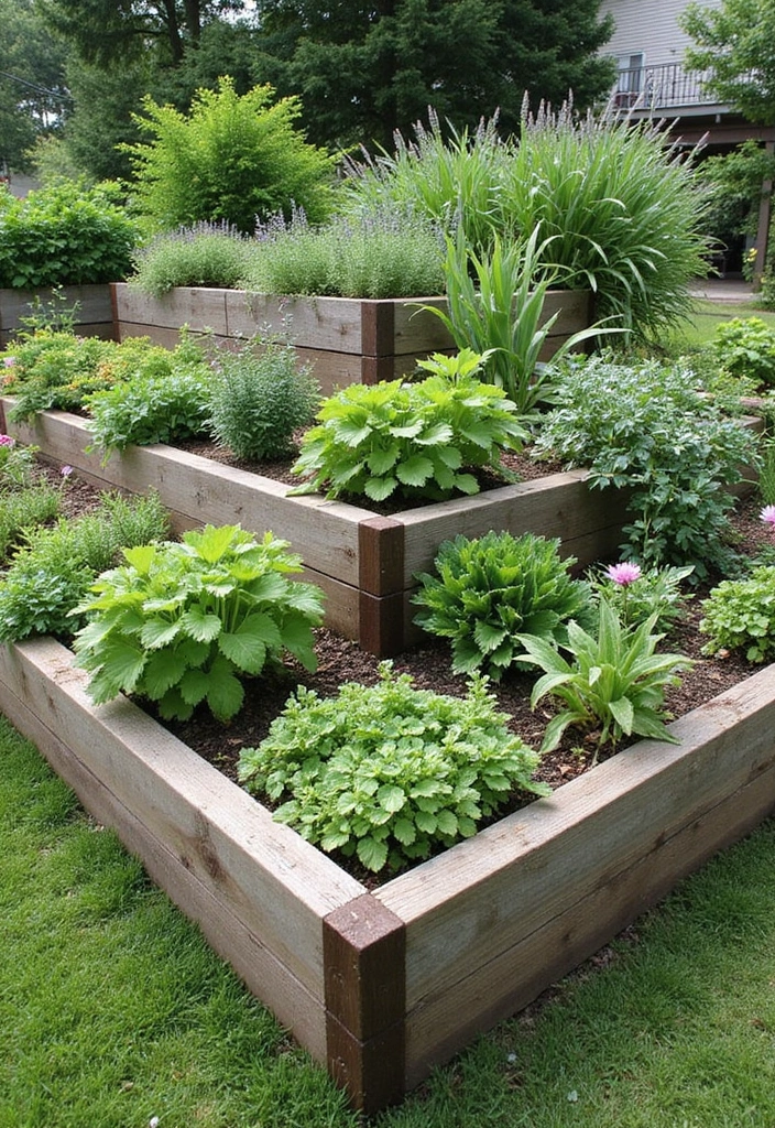 30 Raised Bed Garden Designs That Maximize Space and Style 9 30 Raised Bed Garden Designs That Maximize Space and Style - 9. Tiered Raised Beds