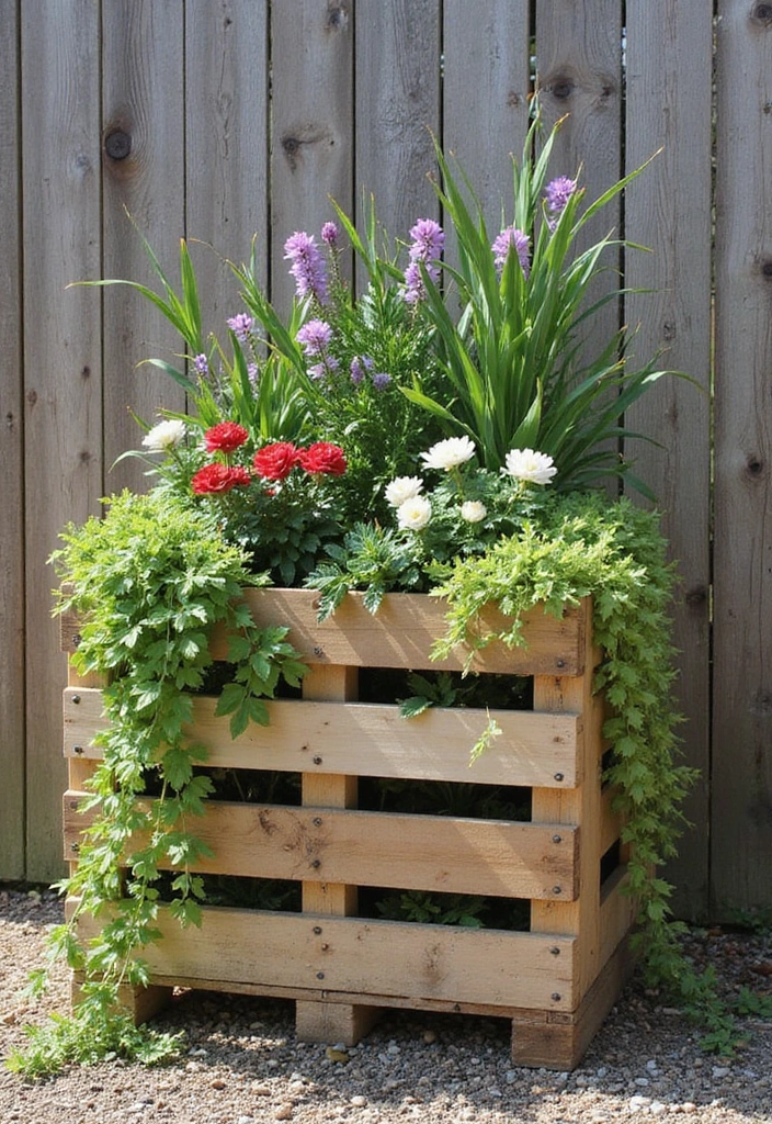 30 Raised Garden Beds Layouts That Make Planting Super Easy 13 30 Raised Garden Beds Layouts That Make Planting Super Easy - 13. Pallet Planters