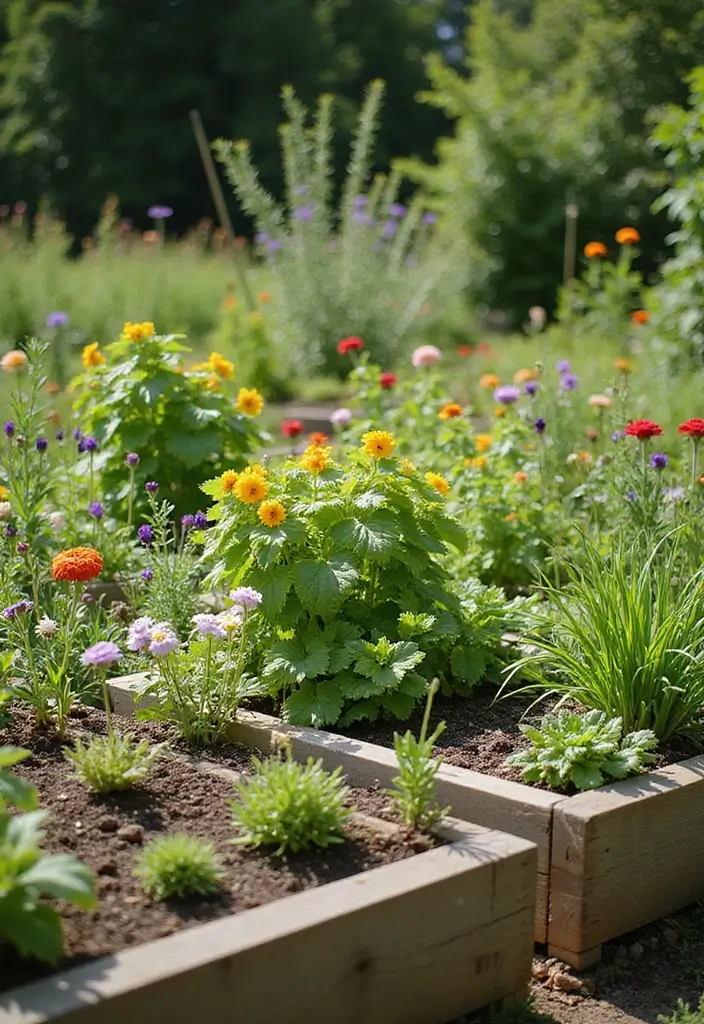 30 Raised Garden Beds Layouts That Make Planting Super Easy 14 30 Raised Garden Beds Layouts That Make Planting Super Easy - 14. Mixed-Use Raised Beds