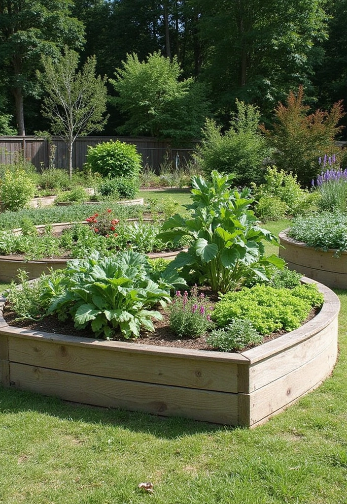 30 Raised Garden Beds Layouts That Make Planting Super Easy 15 30 Raised Garden Beds Layouts That Make Planting Super Easy - 15. Semi-Circular Beds