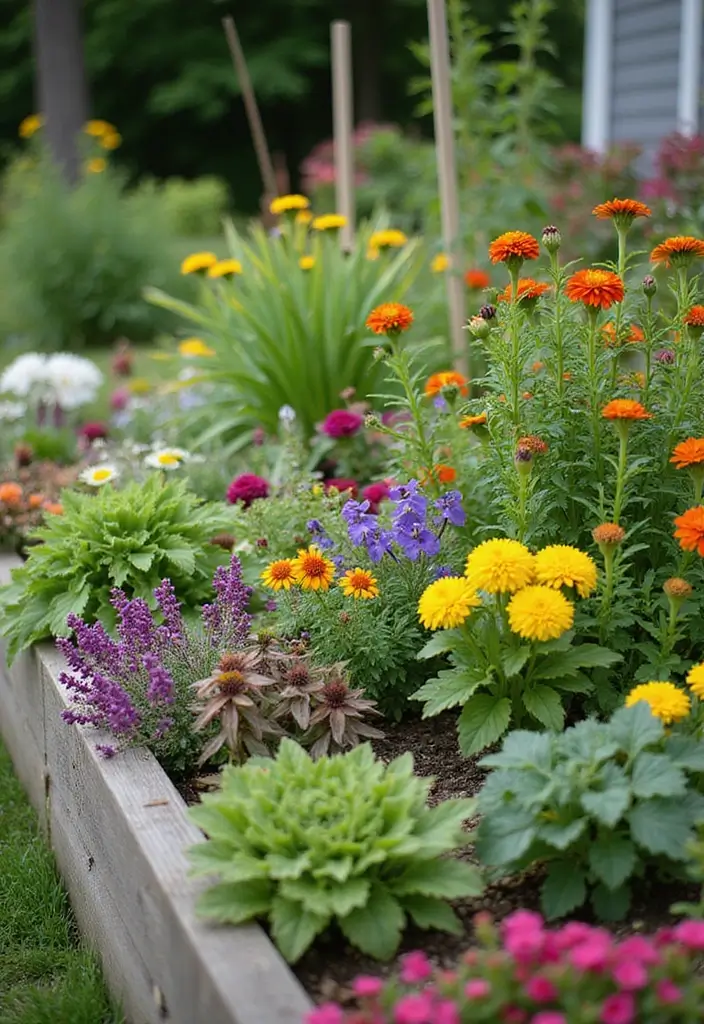 30 Raised Garden Beds Layouts That Make Planting Super Easy 25 30 Raised Garden Beds Layouts That Make Planting Super Easy - 25. Edible Flower Beds