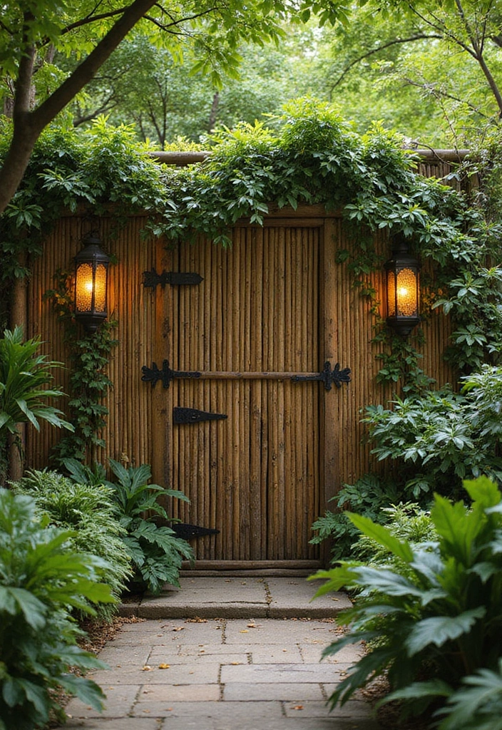 30 Rustic Garden Ideas Full of Natural and Cozy Charm 10 30 Rustic Garden Ideas Full of Natural and Cozy Charm - 10. Natural Fencing with Bamboo