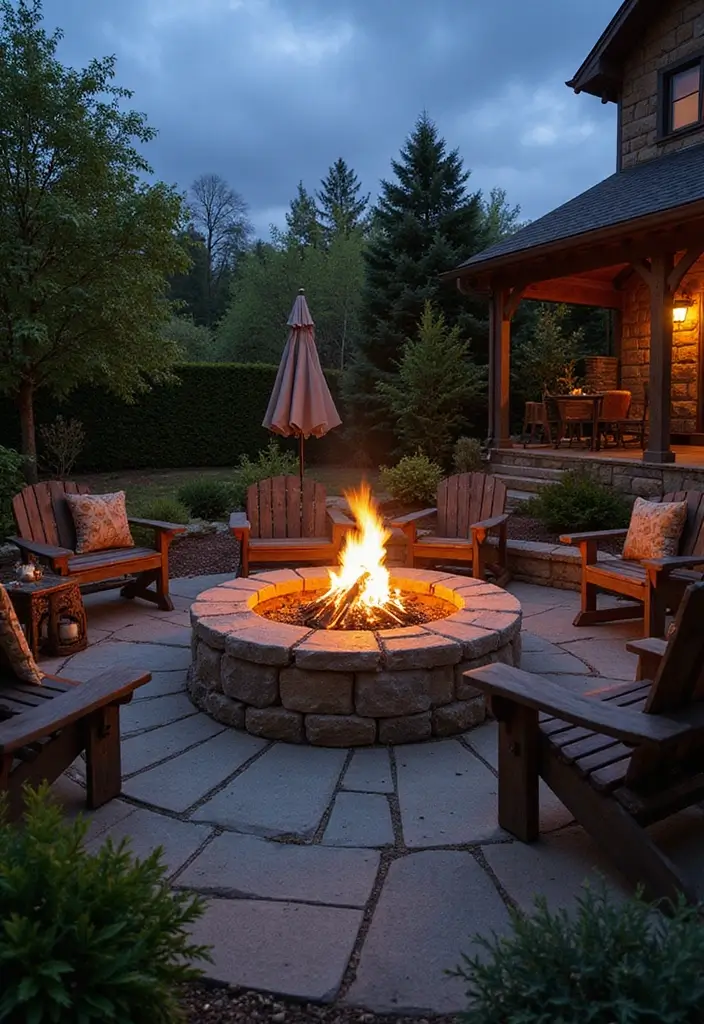 30 Rustic Garden Ideas Full of Natural and Cozy Charm 11 30 Rustic Garden Ideas Full of Natural and Cozy Charm - 11. Stone Fire Pit