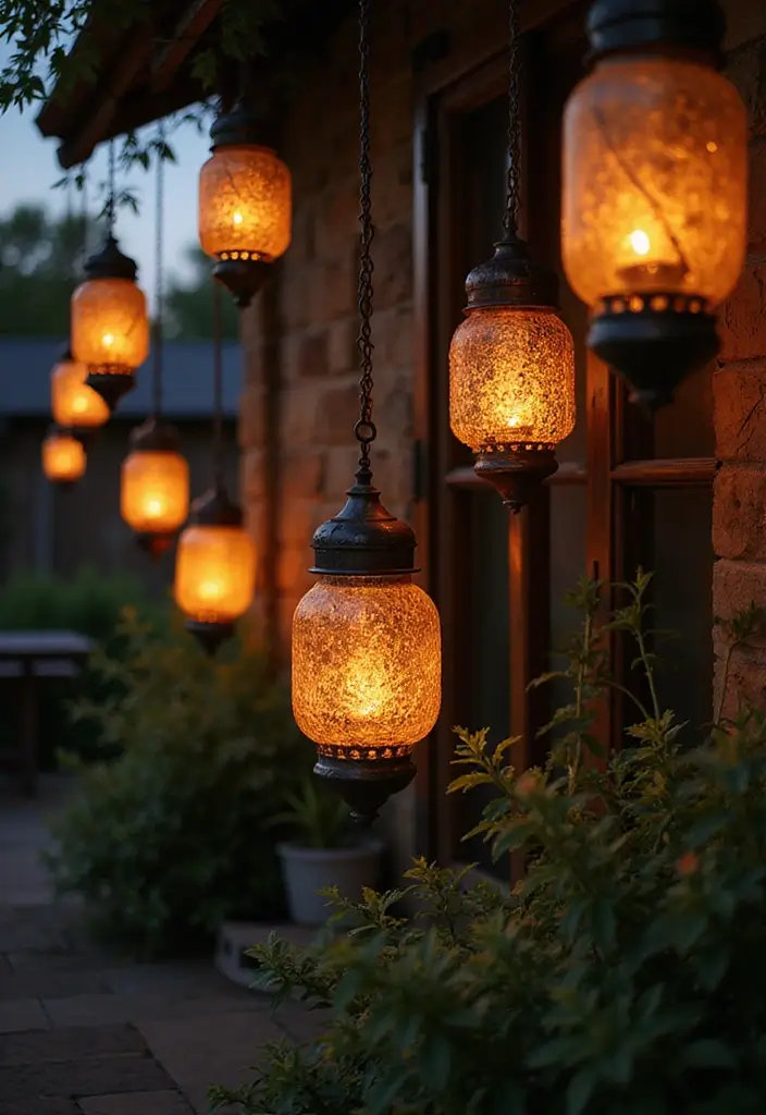 30 Rustic Garden Ideas Full of Natural and Cozy Charm 12 30 Rustic Garden Ideas Full of Natural and Cozy Charm - 12. Hanging Lanterns