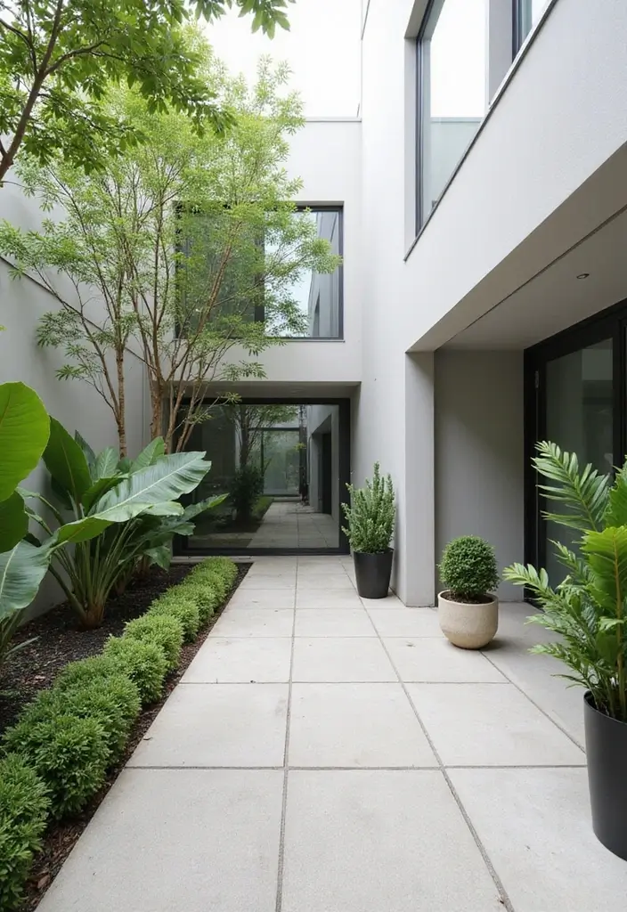 30 Small Courtyard Garden Ideas That Feel Like a Hidden Gem 16 30 Small Courtyard Garden Ideas That Feel Like a Hidden Gem - 16. Minimalist Garden Design