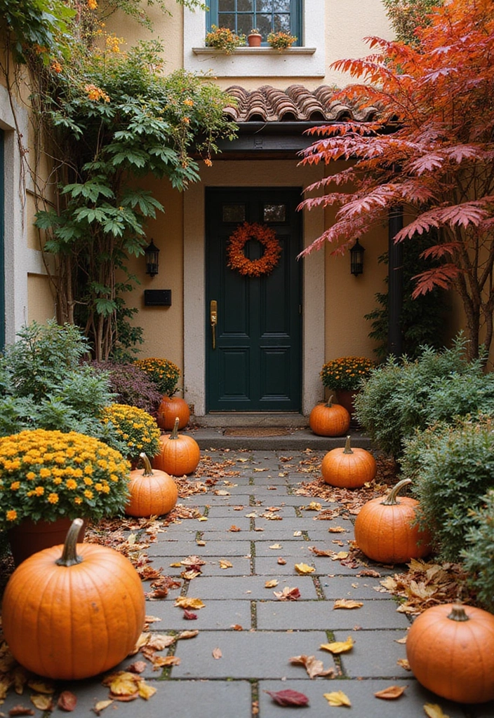 30 Small Courtyard Garden Ideas That Feel Like a Hidden Gem 26 30 Small Courtyard Garden Ideas That Feel Like a Hidden Gem - 26. Seasonal Decor Changes