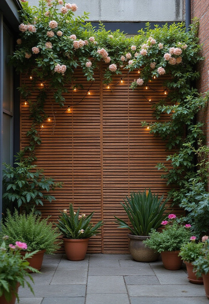 30 Small Courtyard Garden Ideas That Feel Like a Hidden Gem 3 30 Small Courtyard Garden Ideas That Feel Like a Hidden Gem - 3. Vertical Wooden Slats