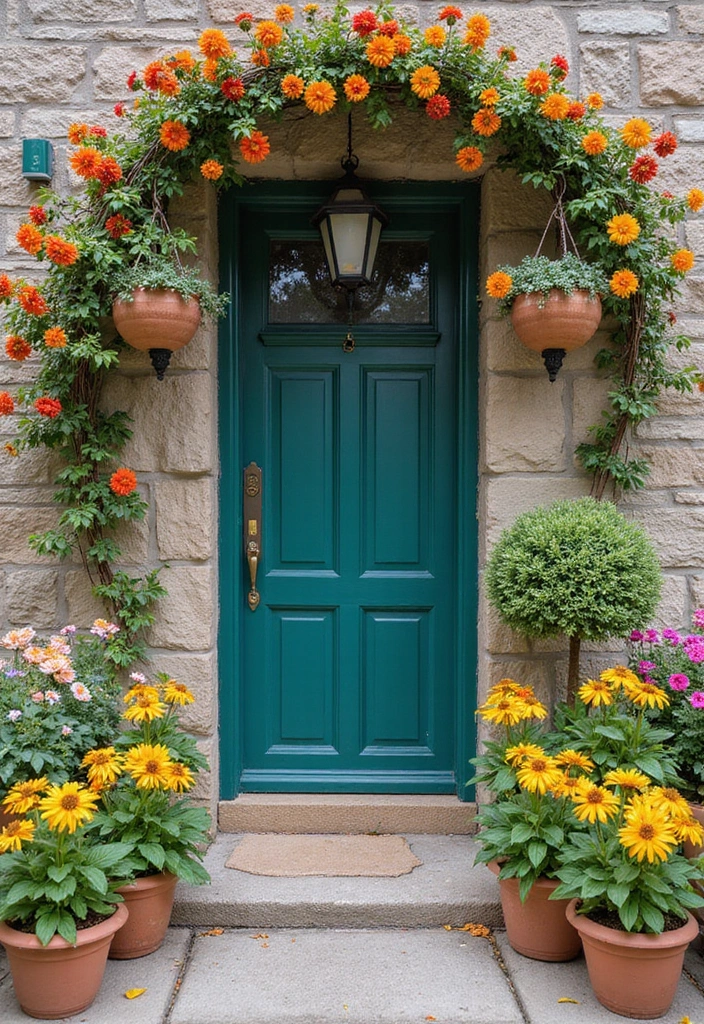 30 Small Front Garden Ideas That Make a Huge Impact 13 30 Small Front Garden Ideas That Make a Huge Impact - 13. Colorful Entrance