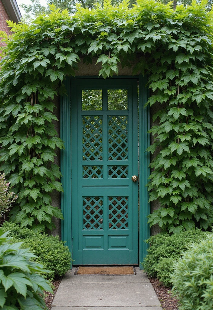 30 Small Front Garden Ideas That Make a Huge Impact 14 30 Small Front Garden Ideas That Make a Huge Impact - 14. Green Lattice Screens