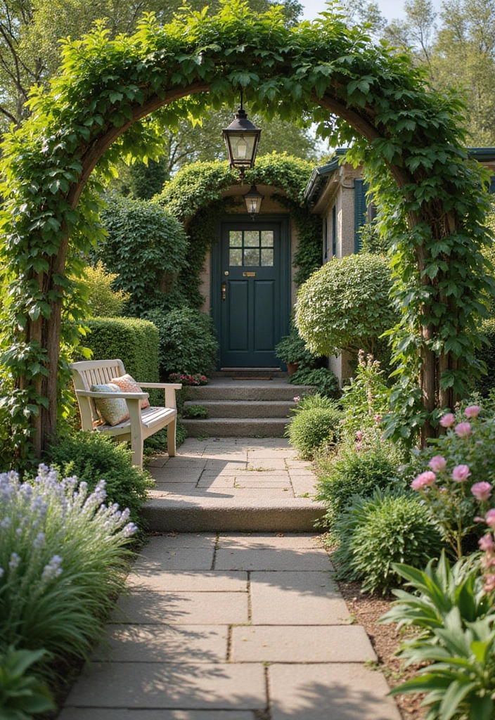 30 Small Front Garden Ideas That Make a Huge Impact 20 30 Small Front Garden Ideas That Make a Huge Impact - 20. Charming Garden Furniture