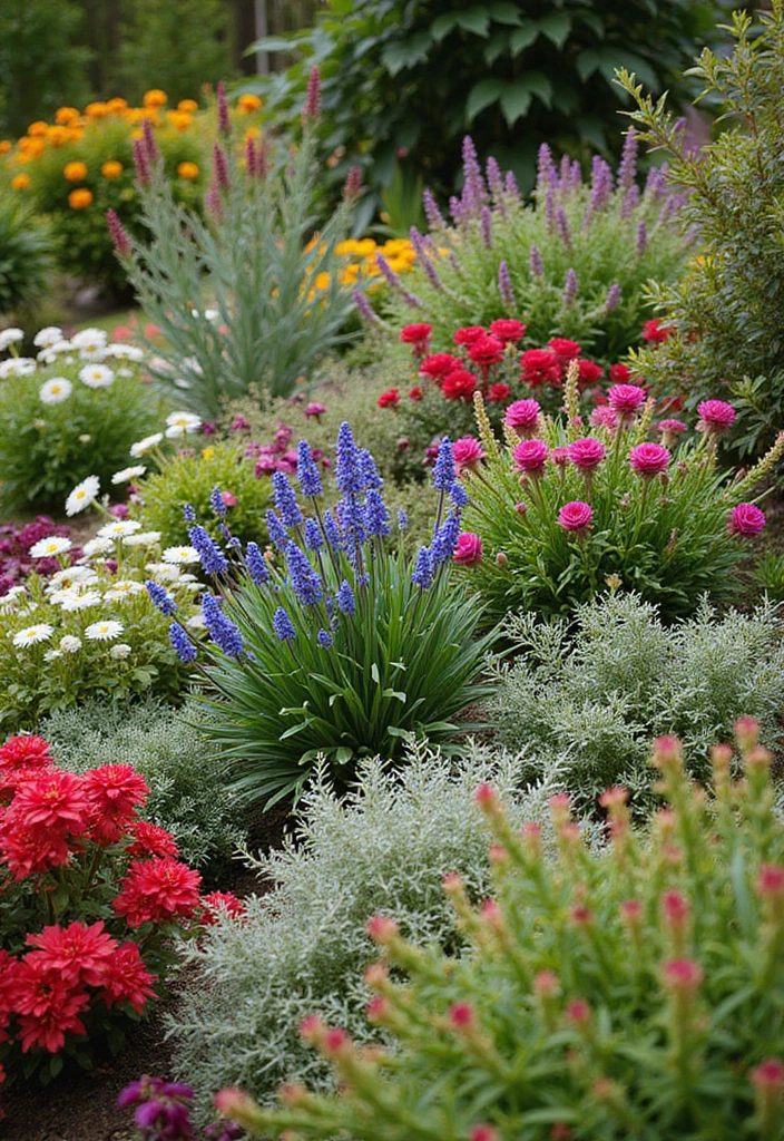 30 Small Front Garden Ideas That Make a Huge Impact 7 30 Small Front Garden Ideas That Make a Huge Impact - 7. Colorful Plant Combinations
