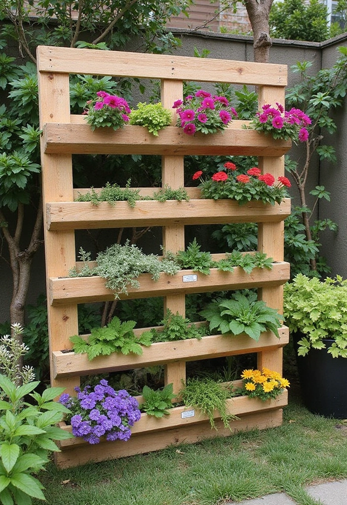 30 Small Garden Ideas on a Budget That Look Expensive 1 30 Small Garden Ideas on a Budget That Look Expensive - 1. Vertical Pallet Garden