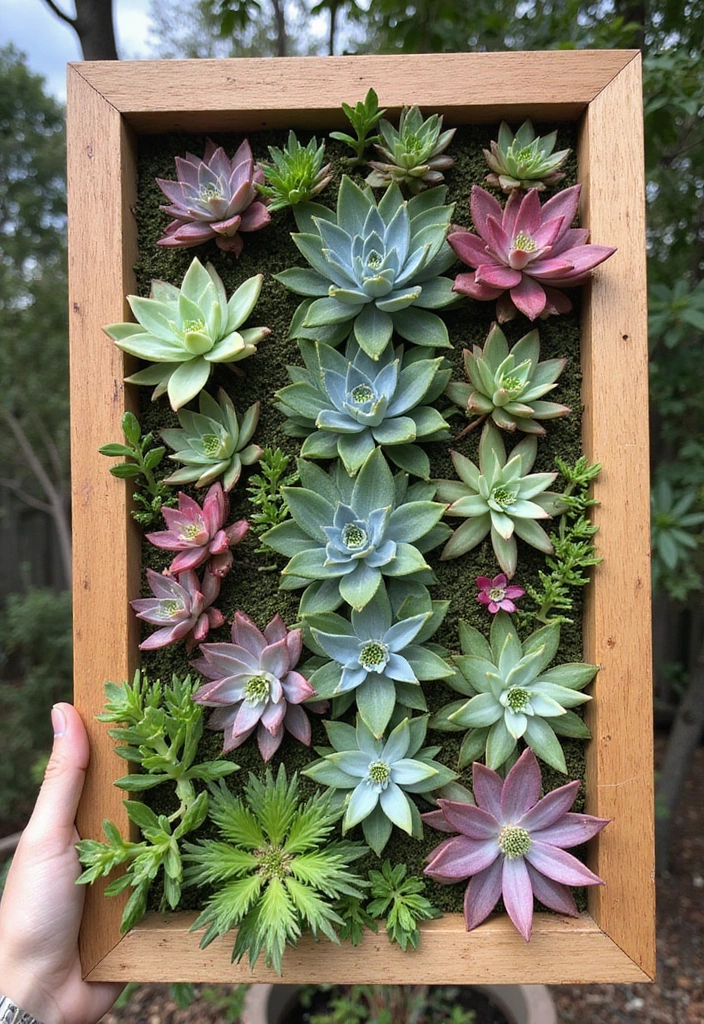 30 Small Garden Ideas on a Budget That Look Expensive 16 30 Small Garden Ideas on a Budget That Look Expensive - 16. Succulent Wall Art