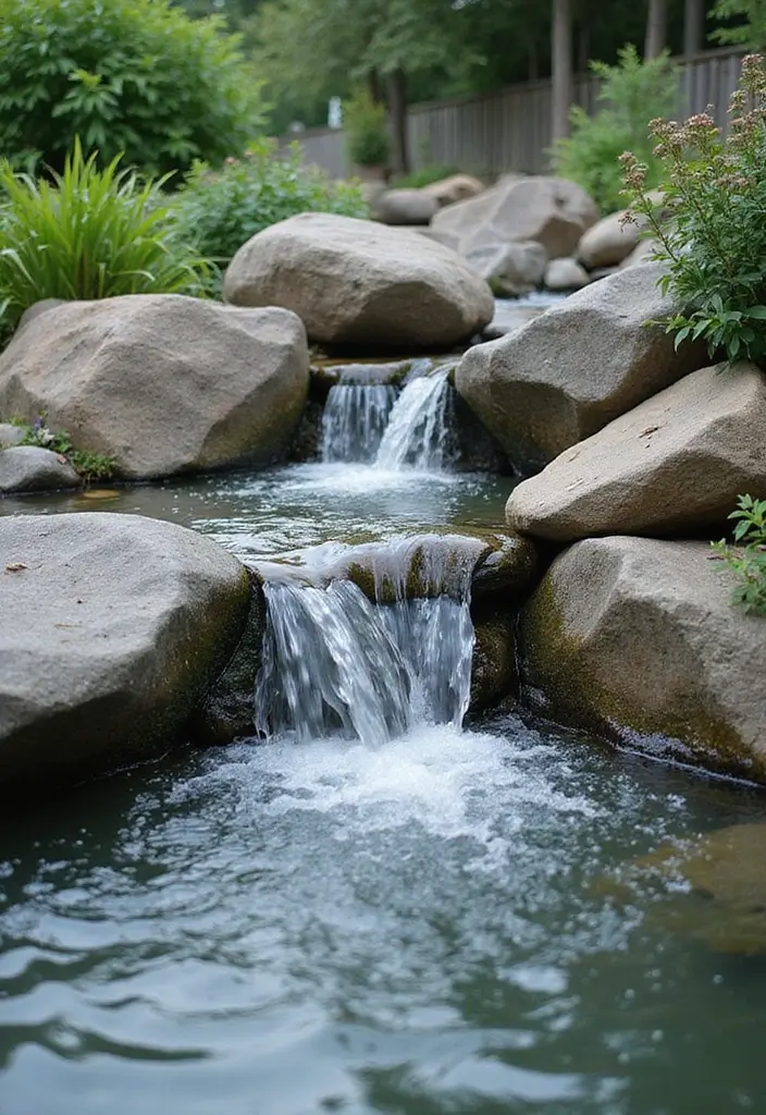 30 Small Garden Waterfall Ideas That Add Calm and Beauty 25 30 Small Garden Waterfall Ideas That Add Calm and Beauty - 25. Crystal Clear Waterfall