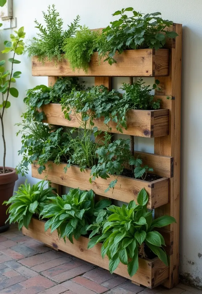 30 Small Patio Garden Ideas That Bring Big Style 17 30 Small Patio Garden Ideas That Bring Big Style - 17. Vertical Pallet Planters
