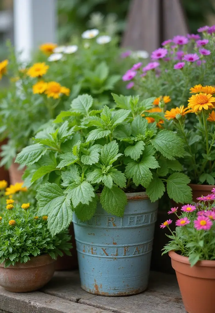 30 Small Yard Garden Ideas That Make Every Inch Count 5 30 Small Yard Garden Ideas That Make Every Inch Count - 5. Container Herb Garden