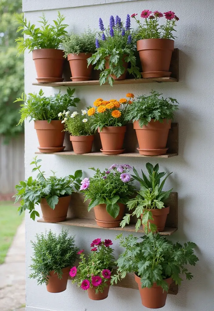 30 Small Yard Garden Ideas That Make Every Inch Count 7 30 Small Yard Garden Ideas That Make Every Inch Count - 7. Wall-Mounted Planters