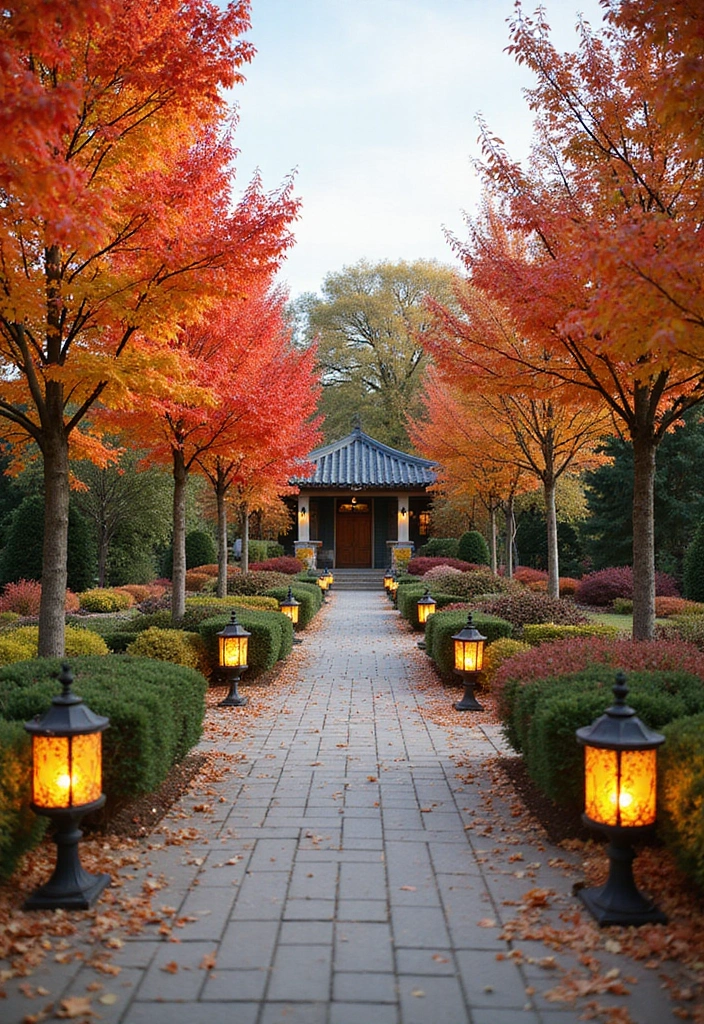 30 Square Garden Design Ideas That Are Symmetrical and Stunning 14 30 Square Garden Design Ideas That Are Symmetrical and Stunning - 14. Seasonal Decor