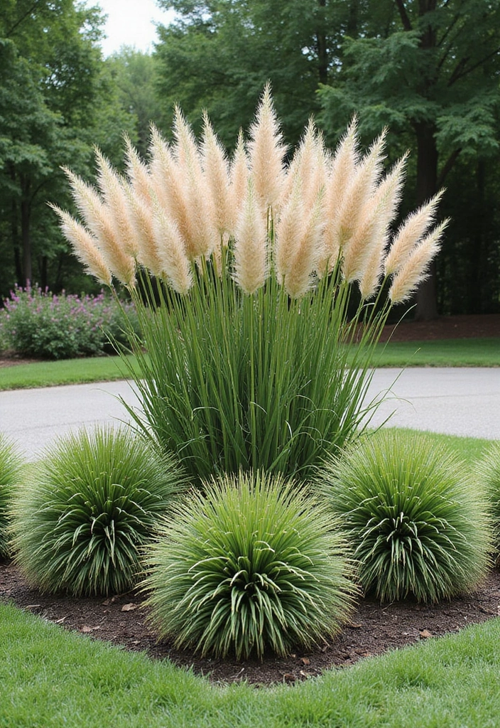 30 Square Garden Design Ideas That Are Symmetrical and Stunning 15 30 Square Garden Design Ideas That Are Symmetrical and Stunning - 15. Ornamental Grasses