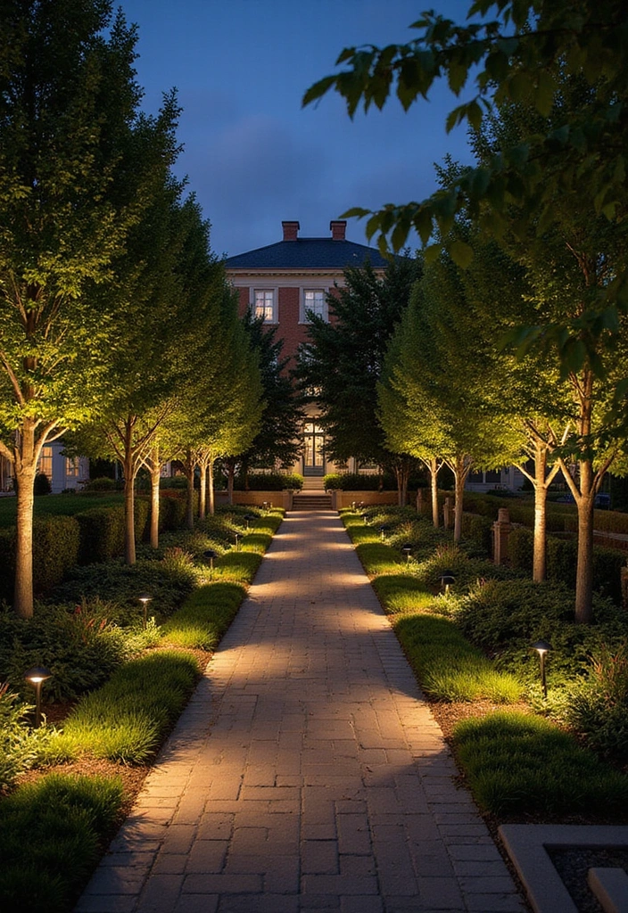 30 Square Garden Design Ideas That Are Symmetrical and Stunning 17 30 Square Garden Design Ideas That Are Symmetrical and Stunning - 17. Integrated Lighting