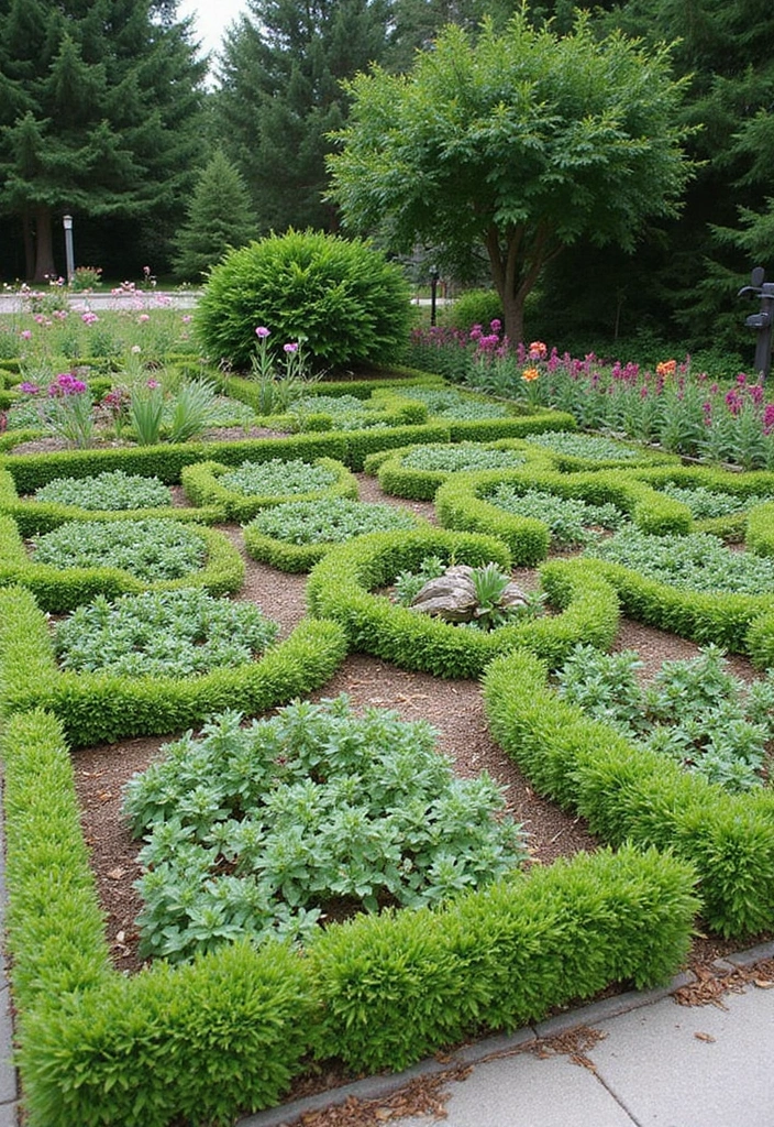 30 Square Garden Design Ideas That Are Symmetrical and Stunning 27 30 Square Garden Design Ideas That Are Symmetrical and Stunning - 27. Low Maintenance Ground Covers