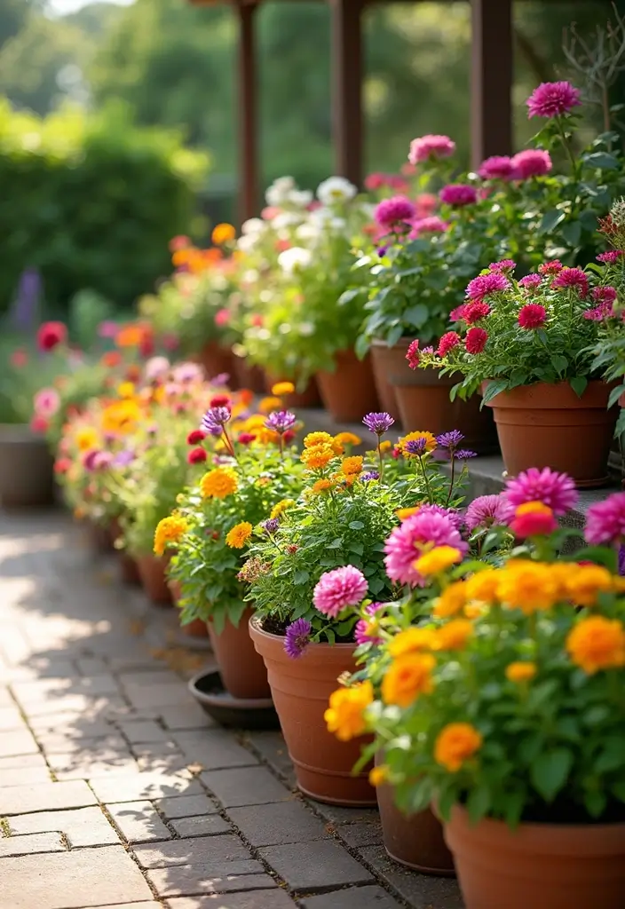 30 Stunning Garden Design Ideas You’ll Want to Copy Right Away 15 30 Stunning Garden Design Ideas You’ll Want to Copy Right Away - 15. Colorful Container Gardens