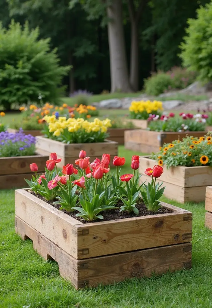 30 Stunning Garden Design Ideas You’ll Want to Copy Right Away 3 30 Stunning Garden Design Ideas You’ll Want to Copy Right Away - 3. Pallet Planter Boxes