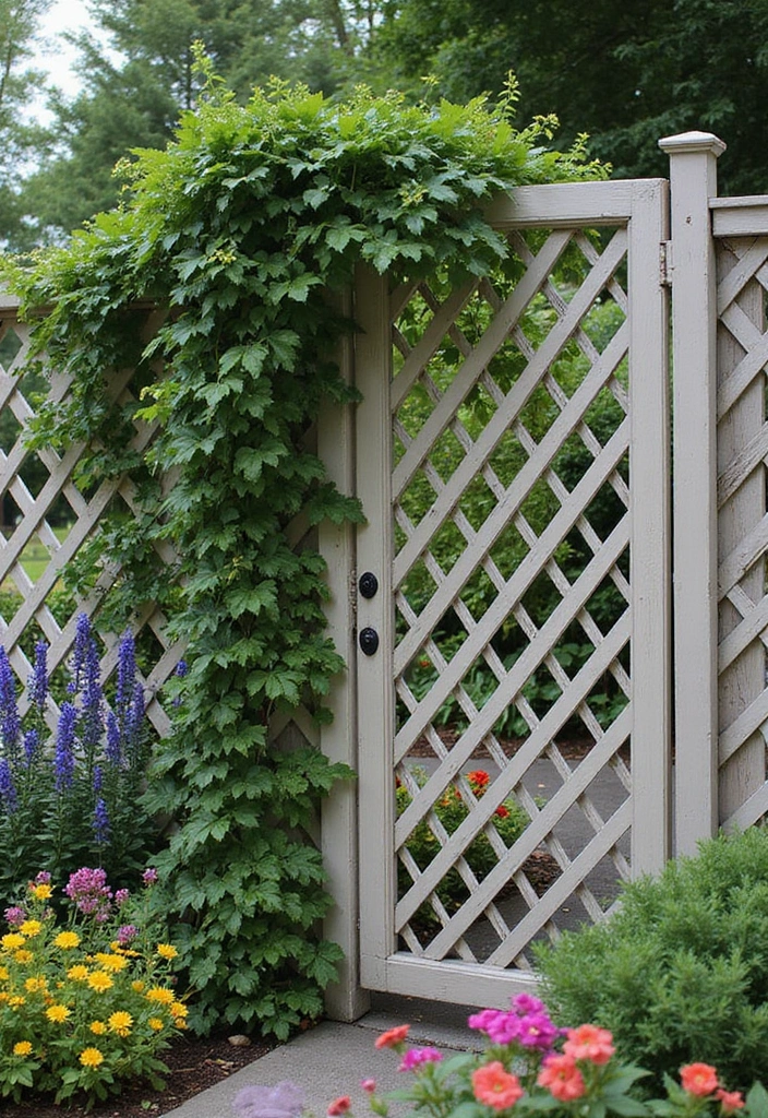 30 Stylish Garden Fence Ideas That Add Privacy and Charm 1 30 Stylish Garden Fence Ideas That Add Privacy and Charm - 1. Lattice Panels for Elegance