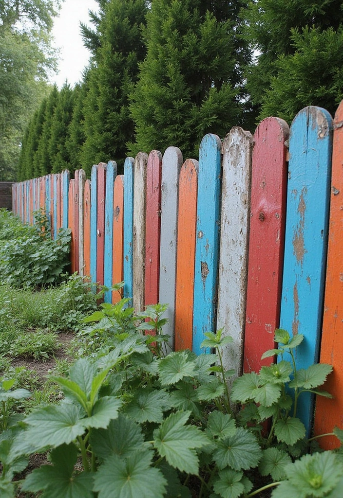 30 Stylish Garden Fence Ideas That Add Privacy and Charm 12 30 Stylish Garden Fence Ideas That Add Privacy and Charm - 12. Recycled Material Fences