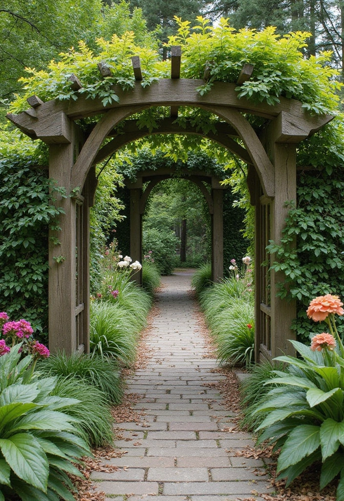 30 Stylish Garden Fence Ideas That Add Privacy and Charm 20 30 Stylish Garden Fence Ideas That Add Privacy and Charm - 20. Arched Fences for Elegance