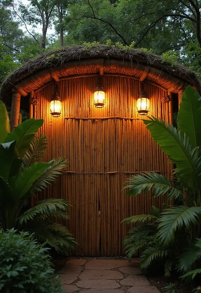 30 Stylish Garden Fence Ideas That Add Privacy and Charm 5 30 Stylish Garden Fence Ideas That Add Privacy and Charm - 5. Decorative Bamboo Fences