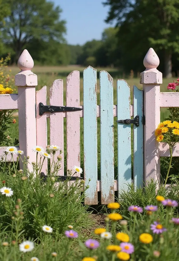 30 Stylish Garden Fence Ideas That Add Privacy and Charm 6 30 Stylish Garden Fence Ideas That Add Privacy and Charm - 6. Vintage Farmhouse Fences