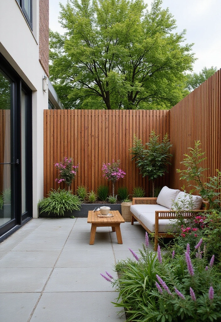 30 Stylish Garden Fence Ideas That Add Privacy and Charm 7 30 Stylish Garden Fence Ideas That Add Privacy and Charm - 7. Vertical Slat Fences for Modern Appeal