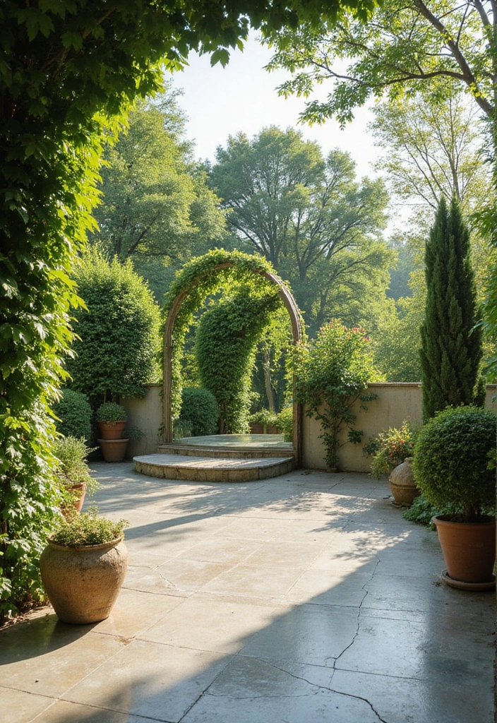 30 Terrace Garden Ideas That Redefine Outdoor Living 28 30 Terrace Garden Ideas That Redefine Outdoor Living - 28. Garden Mirrors: Expanding Horizons