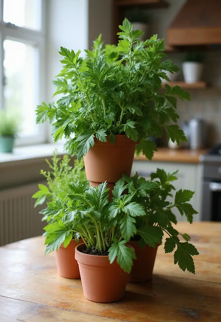 30 Tiered Garden Ideas That Add Layers of Beauty 2 30 Tiered Garden Ideas That Add Layers of Beauty - 2. Vertical Herb Tower