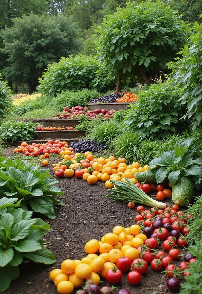 30 Tiered Garden Ideas That Add Layers of Beauty 22 30 Tiered Garden Ideas That Add Layers of Beauty - 22. Tiered Edible Landscaping