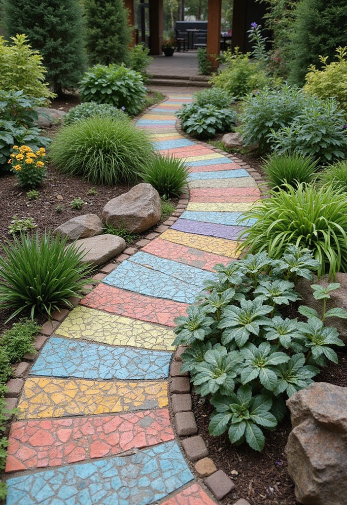 30 Tiny Garden Design Ideas That Look Surprisingly Spacious 21 30 Tiny Garden Design Ideas That Look Surprisingly Spacious - 21. Mosaic Gardening