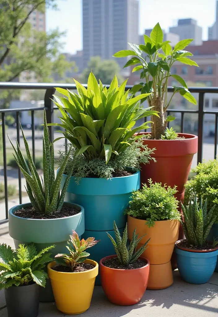 30 Tiny Garden Design Ideas That Look Surprisingly Spacious 3 30 Tiny Garden Design Ideas That Look Surprisingly Spacious - 3. Stackable Planters