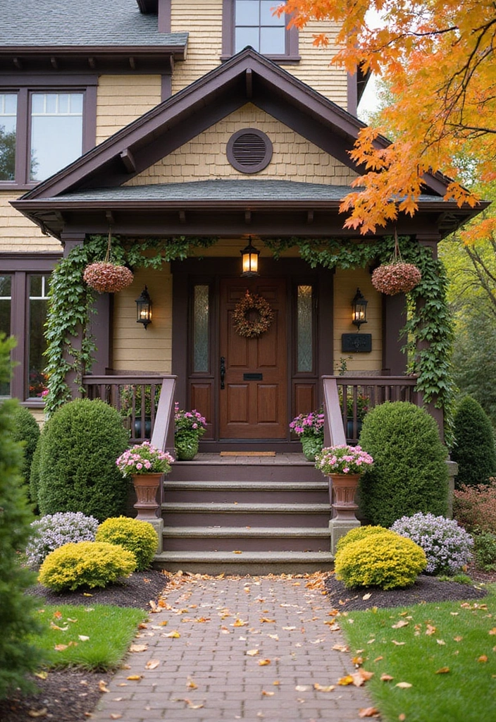 30 Victorian Front Garden Ideas Full of Elegance and Charm 15 30 Victorian Front Garden Ideas Full of Elegance and Charm - 15. Seasonal Decorations