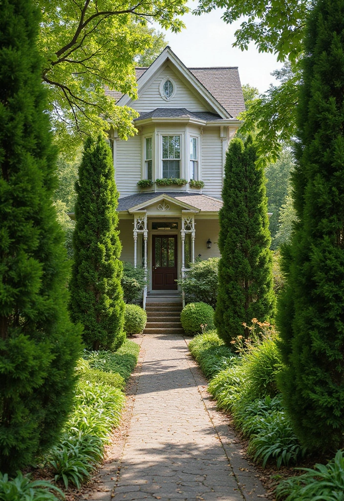 30 Victorian Front Garden Ideas Full of Elegance and Charm 21 30 Victorian Front Garden Ideas Full of Elegance and Charm - 21. Leafy Green Backdrops