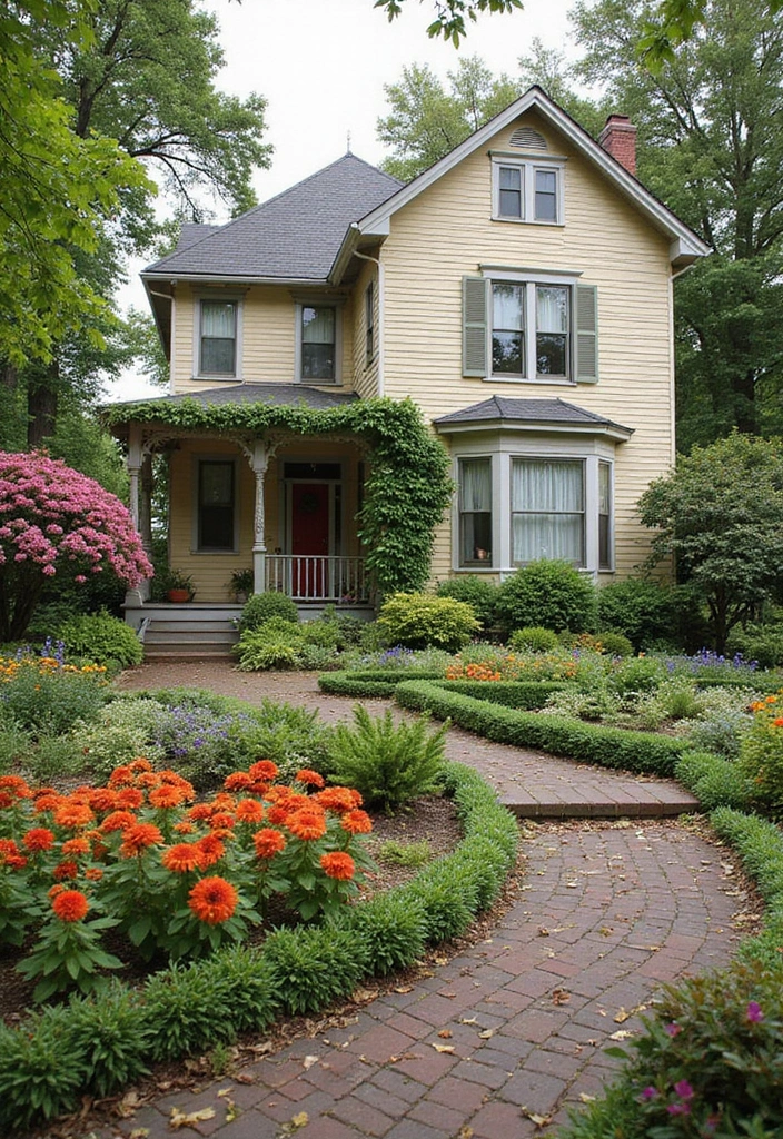 30 Victorian Front Garden Ideas Full of Elegance and Charm 26 30 Victorian Front Garden Ideas Full of Elegance and Charm - 26. Seasonal Color Themes