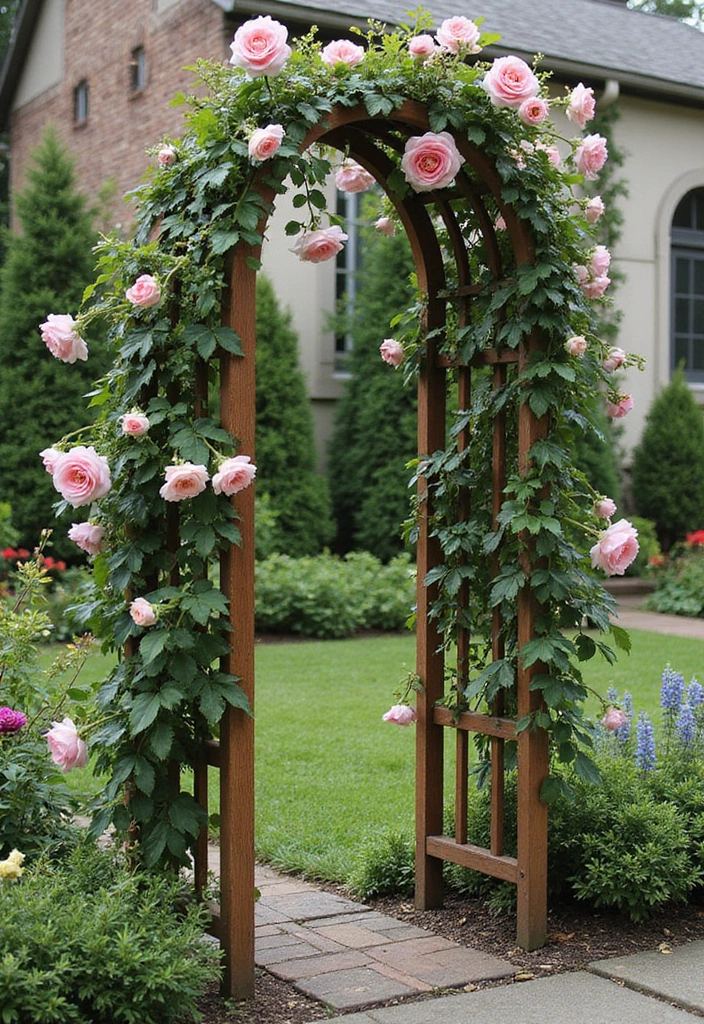 30 Victorian Front Garden Ideas Full of Elegance and Charm 5 30 Victorian Front Garden Ideas Full of Elegance and Charm - 5. Climbing Plants and Trellises